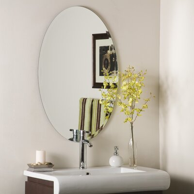 Decor Wonderland - SSM2436 - Hiltonia - Oval Beveled Frameless Wall Mirror