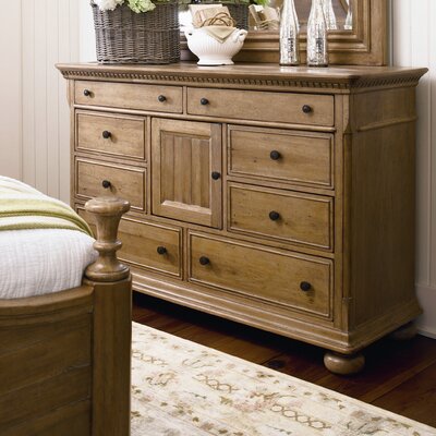 Down Home Door Dresser in Distressed Oatmeal Finish