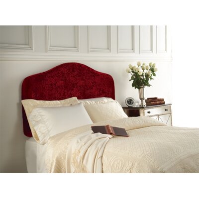 Cambria Floral Inflatable Headboard in Red Size: Twin