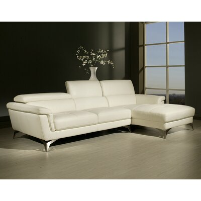 Pastel Furniture EO-181-BS-846 Elloise White Leather Sofa Set