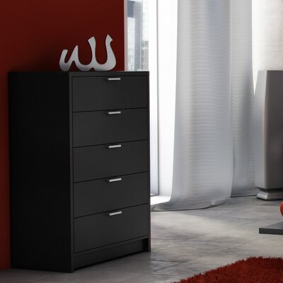 Milan Collection Five Drawer Chest - by Stellar Home - S203-2