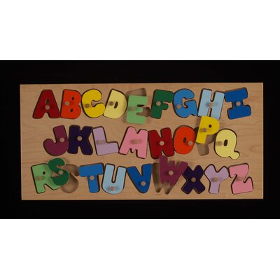 Hollow Woodworks ABCPEG Alphabet Peg Puzzle