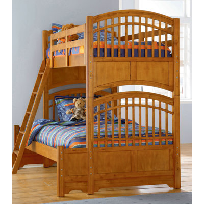 Bearific Twin Over Full Bunk Bed in Cocoa