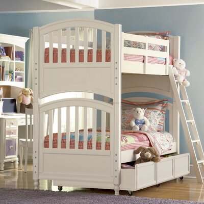 Pawsitively Yours Twin Over Twin Bunk Bed in Vanilla