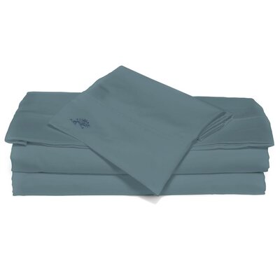 400 Thread Count Cotton Luxury Sheet Set Color: Peacock Blue, Size: King