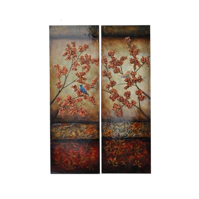 Crestview Collection CVIOP023 Stanwood HandPainted Stretched Canvas Wall Art