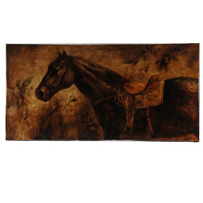 Crestview Collection CVIOP025 Lucy HandPainted Stretched Canvas Wall Art