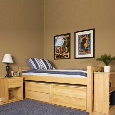 Twin  Rails Extra Long on Graduate Series Extra Long Twin Bed