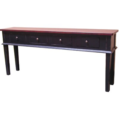 Allendale Large Console Table Finish: Distressed Black
