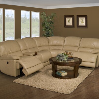 Motion Mars Leather Reclining Sectional
