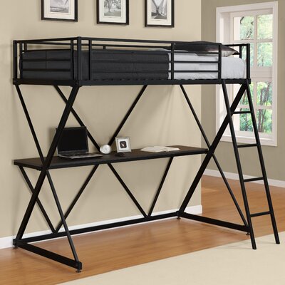 Metal Loft   Desk on Dorel Home Products X Shaped Loft Bunk Bed