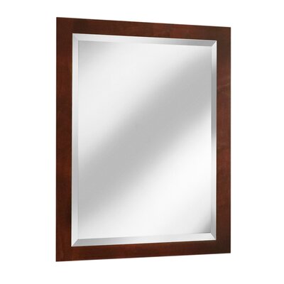 Coastal Collection Vintage Series 24 x 33 Maple Framed Mirror in Burgundy Finish