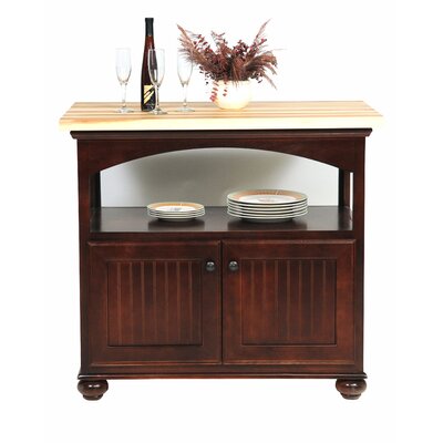 Kitchen Island Butcher Block on Powell Color Story Butcher Block Kitchen Island In Black   Wayfair
