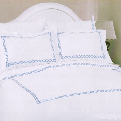 North Home Barcelona DC QBL Barcelona Queen Duvet Cover Set in Ice Blue