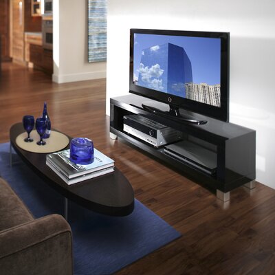 Flat Panel Stand on Omnimount Echo 50  Flat Panel Tv Stand With Shelves In High Gloss
