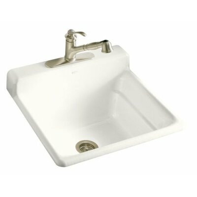 Kohler K-6608-1-NY BAYVIEW Bayview Self-Rimming Utility Sink With Single Hole Drilling