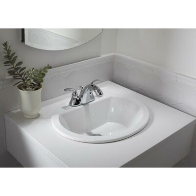 KOHLER Bryant Drop-in Bathroom Sink in Almond 2699-4-47