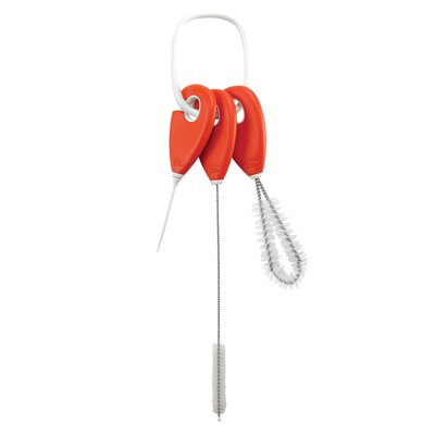 OXO Tot Straw & Sippy Cup Top Cleaning Set - Orange