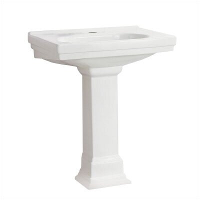Foremost Structure Single Hole Suite Bathroom Sink in White