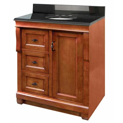 Foremost NACA3021DL Naples 30 Vanity Cabinet Only with Left Drawers, Warm Cinnamon