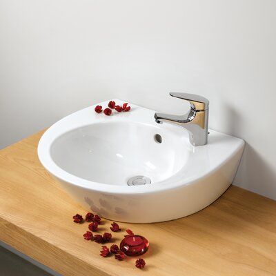 Bissonnet White Street/ Pop Bathroom Ceramic Sink