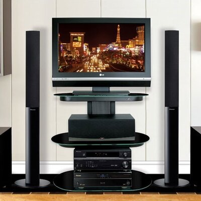 Flat Panel Televisions on Bello 32  Flat Panel Tv Stand With Black Glass For Sale  2btmfw