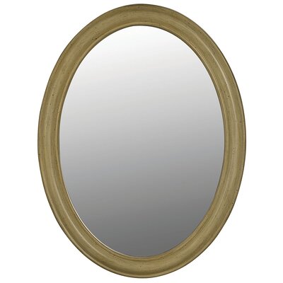 Belle Foret Oval Mirror in Antique Parchment