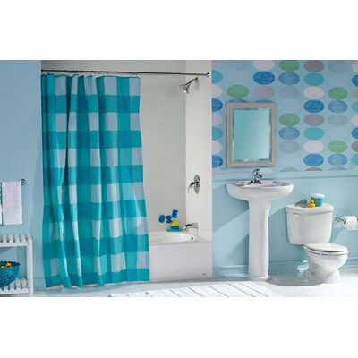 American Standard B2315000.020 White/Chrome Colony Colony Whole Children s Bathroom Package with Tub, Toilet, Tissue Paper Holder, Towel Bar, Pedestal Sink and