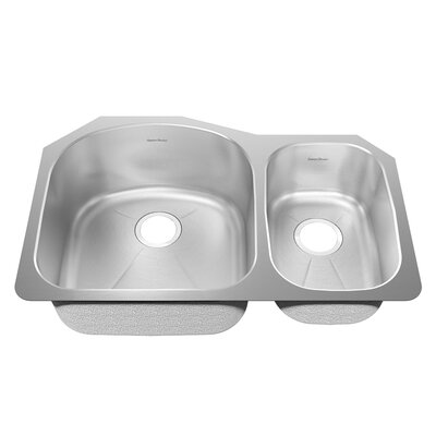 Undermount 31.50 x 20.63 Double Combination with Creased Bottom and Small Bowl kitchen sink