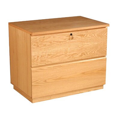 Modular Kitchen Cabinets on Modular Real Oak Wood Veneer Two Drawer Lateral File Cabinet