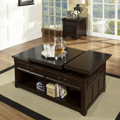 Lift  Coffee Table on Franklin Lift Top Coffee Table Set In Multi Step Rich Cherry