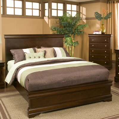 Chesapeake Panel Bed In Cappuccino Size: King