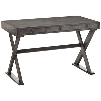 Cain Limed Oak Veneer Desk Finish: Gray