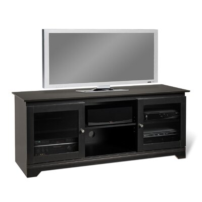 Flat Panel Stand on Prepac Ferentino 60  Flat Panel Tv Stand In Black   Bfg 5924