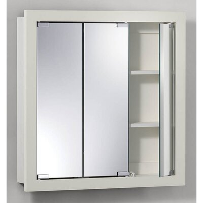 Nutone 740589 24 Tri-View Wood Medicine Cabinet in White