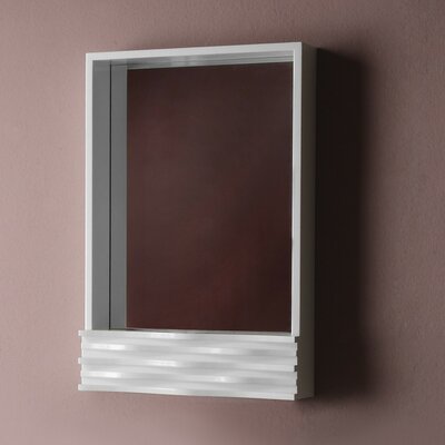 DECOLAV 9723-WHG Sophia 20 Wall Mirror, High Gloss White
