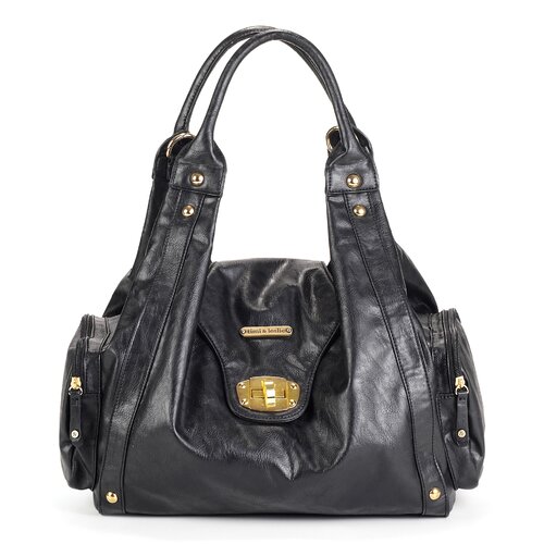 Timi and Leslie Annette Convertible Diaper Bag in Black   TL 220 01