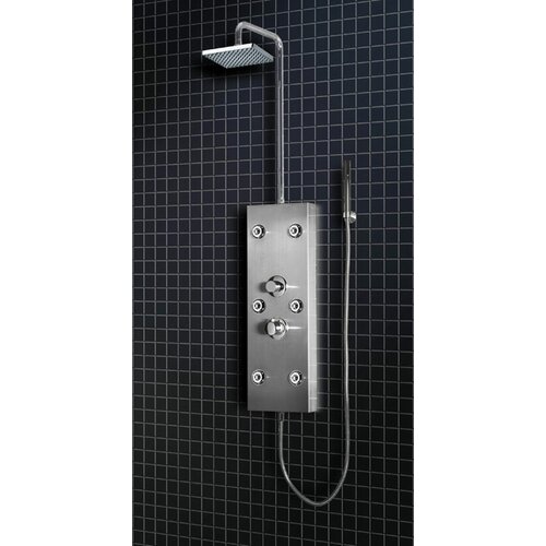 Stainless Steel 72 Thermostatic Shower Panel