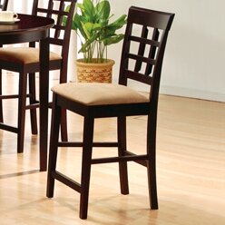 Wildon Home 100209 - Derby Wheat Back Bar Stool in Cappuccino