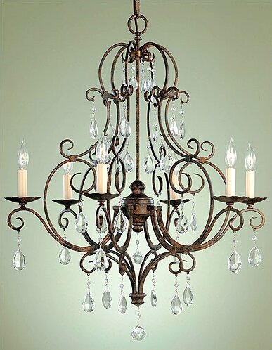 Murray Feiss F1902/6MBZ - Chateau Chandelier